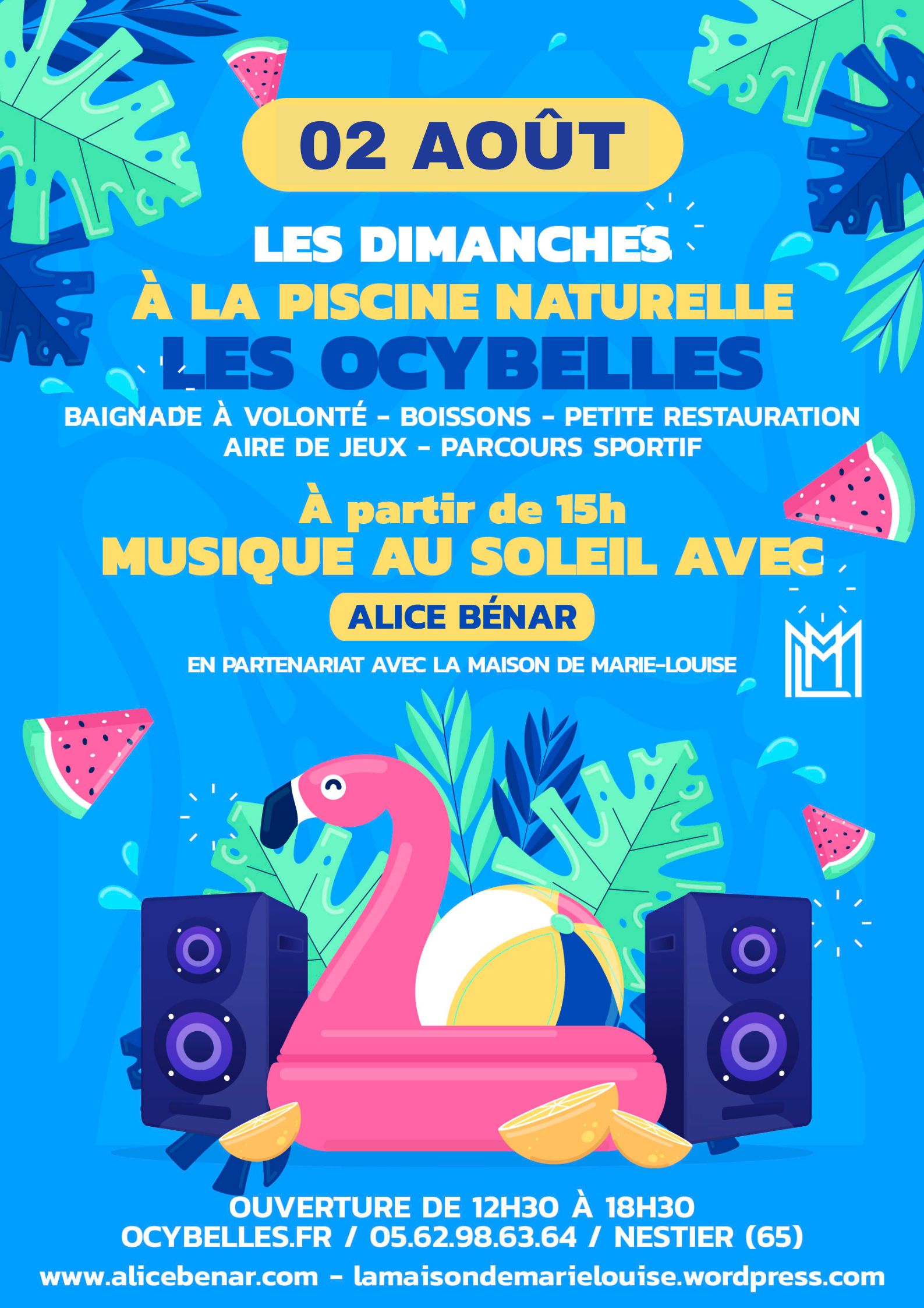 concert au bord de l'eau dans les Pyrénées...